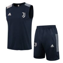 21-22 Juventus Blue Vest Suit
