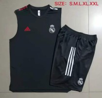 21-22 Real Madrid Dark gray Vest Suit