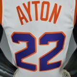 AYTON#22 Phoenix Suns White NBA Jersey S-XXL