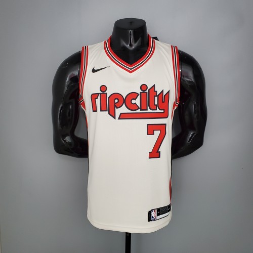 ROY#7 Portland Trail Blazers Beige NBA Jersey S-XXL