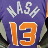 NASH#13 Phoenix Suns Purple NBA Jersey S-XXL