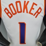 BOOKER#1 Phoenix Suns White NBA Jersey S-XXL