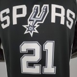 DUNCAN#21 Spurs Black NBA Jersey