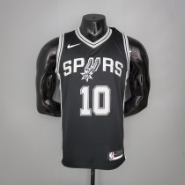 DeROZAN#10 Spurs Spurs Black NBA Jersey