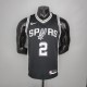 LEONARD#2 Spurs Black NBA Jersey