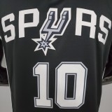 DeROZAN#10 Spurs Spurs Black NBA Jersey