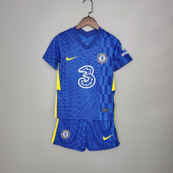 21-22 Chelsea home Blue kids kit