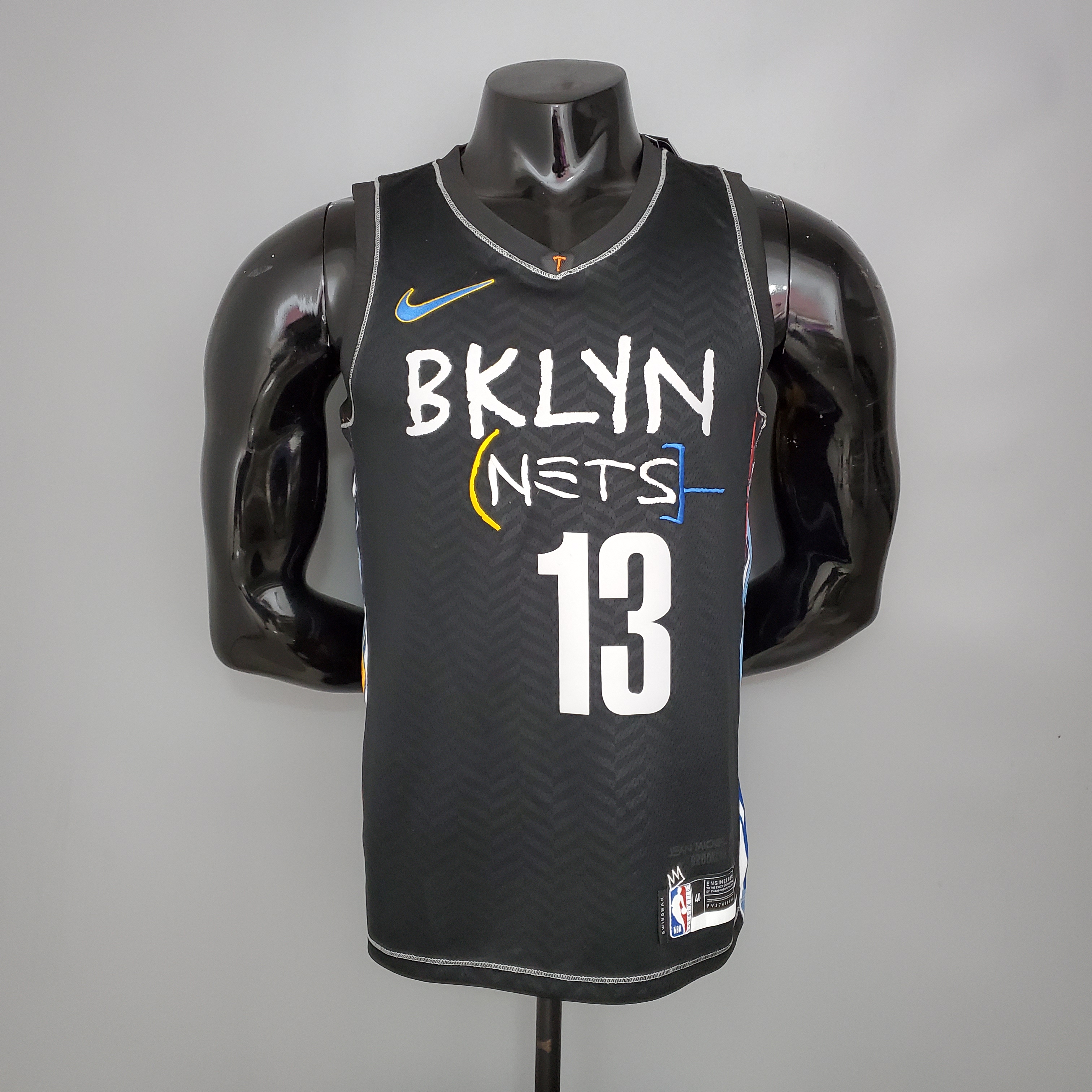Nets Simmons #10 Flyer Grey NBA Jersey