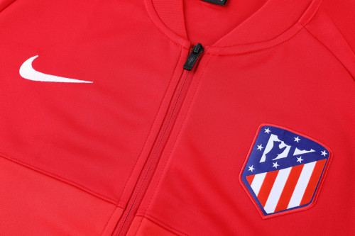 21-22 Atletico Madrid Red Jacket Suit
