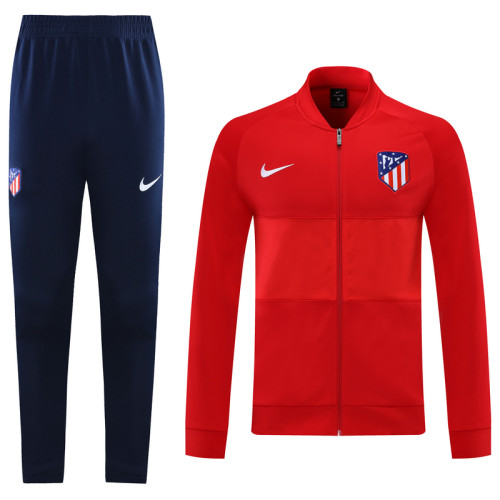 21-22 Atletico Madrid Red Jacket Suit