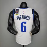 PORZINGIS#6 Mavericks home White NBA Jersey