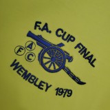 71-79 Arsenal Away Yellow Long Sleeve Retro Jersey/71-79 阿森纳客场长袖