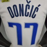DONCIC#77 Mavericks home White NBA Jersey