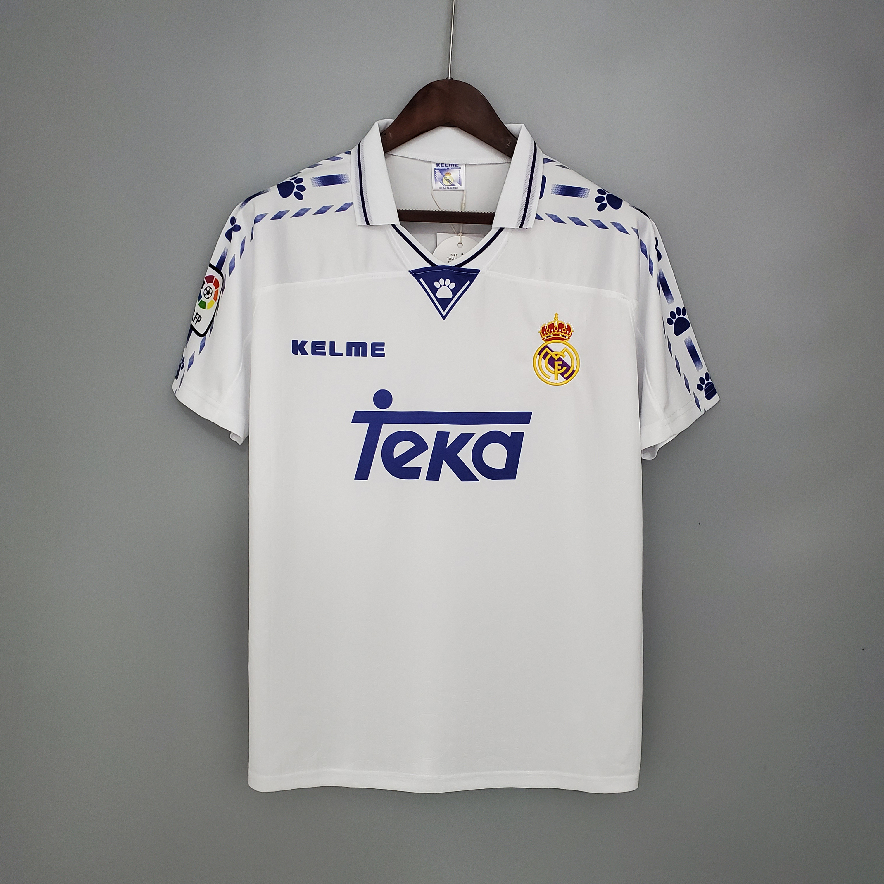 96-97 Real Madrid Home Short Sleeve Retro Jersey