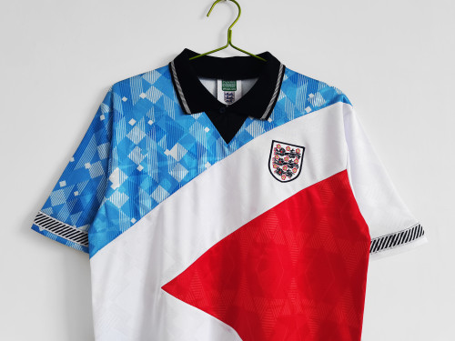 1990 England Three Color Retro Jersey/1990 英格兰三色复古