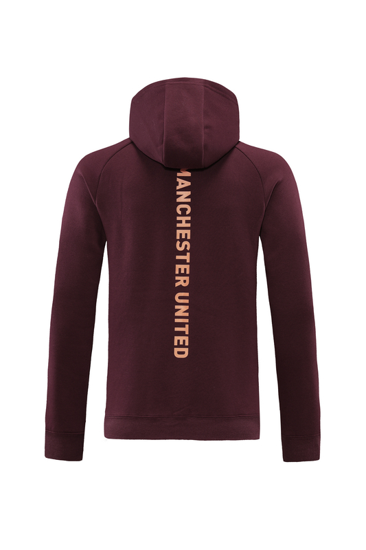 21 22 Manchester United purplish Red Hoodie