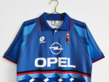 95-96 AC Milan 4TH Away Blue Retro Jersey/95-96 AC米兰4客