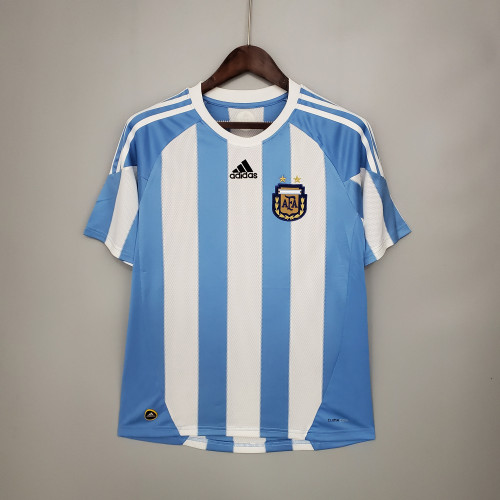 2010 World Cup Argentina Home Retro Jersey