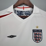 2006 England Home White Retro Jersey/2006 英格兰主场