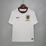 2013  England Home White Retro Jersey/2013 英格兰主场