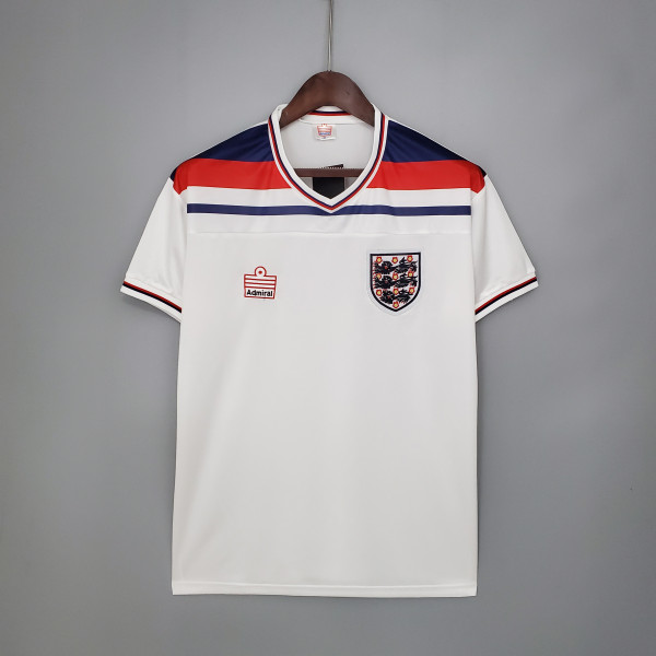 1982 England Home White Retro Jersey/1982 英格兰主场
