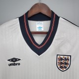 84-87 England Home White Retro Jersey/84-87 英格兰主场