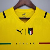 2021 Italy Goal Keeper Yellow Jersey