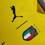 2021 Italy Goal Keeper Yellow Jersey