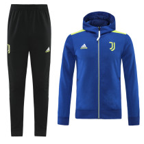 21-22 Juventus Blue Hoodie Suit