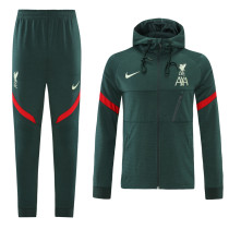 21-22 Liverpool Dark Green Hoodie Suit