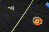 21-22 Manchester United Black Hoodie Suit