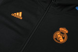 21-22 Real Madrid Black Hoodie Suit