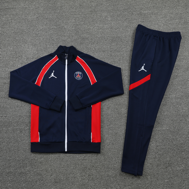 21 22 PSG Jordan Blue Red Jacket Suit