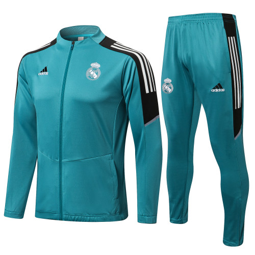 21-22 Real Madrid Green-Black Jacket Suit