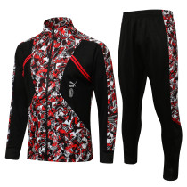 21-22 AC Milan Black-Red Jacket Suit