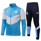 21-22 New Marseille Blue-White Jacket Suit