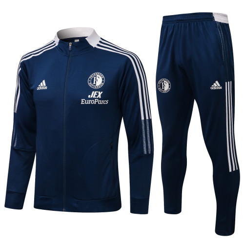 21-22 Feyenoord Royal Blue Jacket Suit
