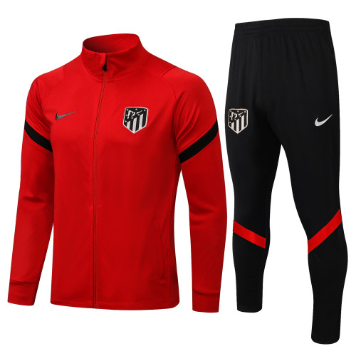 21-22 Atletico Madrid Red Jacket Suit