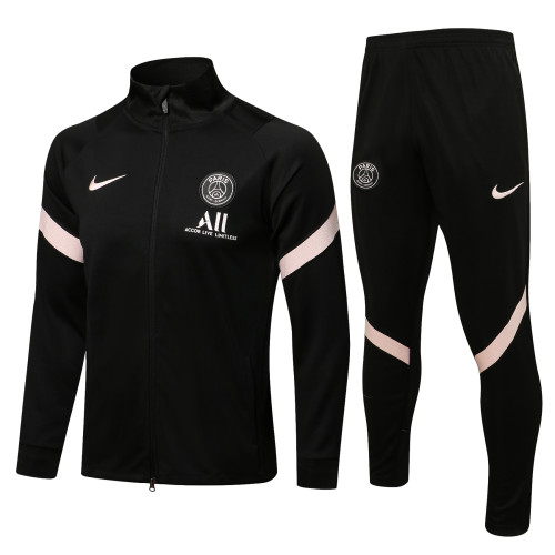 21-22 PSG-Jordan Black Jacket Suit