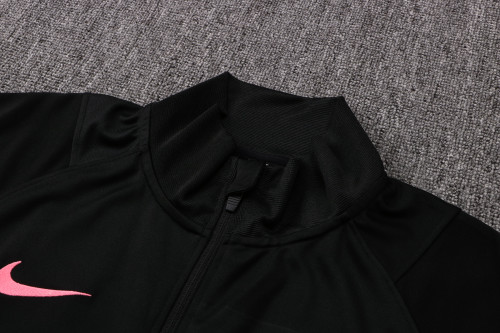21-22 PSG-Jordan Black-Pink Jacket Suit