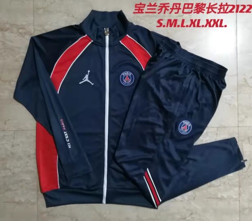 21-22 PSG-Jordan Blue Jacket Suit