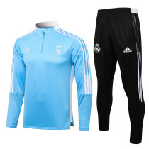 21-22 Real Madrid Light Blue Training suit