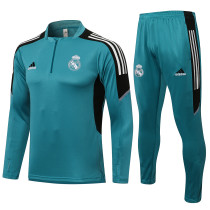 21-22 Real Madrid Green Training suit/21-22皇马半拉训练服