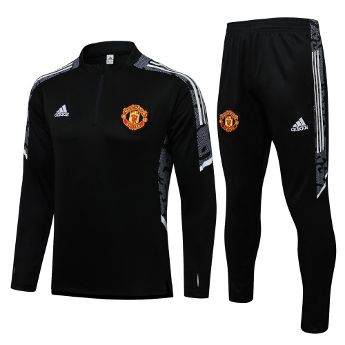 21-22 Manchester United Black Training suit