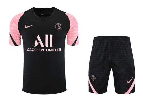 21-22 PSG Black short sleeve Suit(With short)