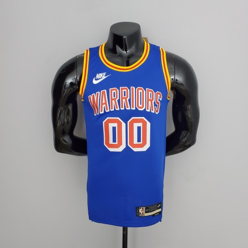 75th Anniversary Kuminga#00 Warriors Vintage Blue NBA