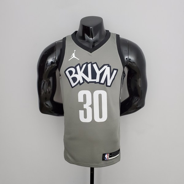 Nets Curry #30 Flyer Grey NBA Jersey
