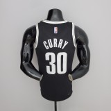 75th Anniversary Curry #30 Nets Black NBA Jersey