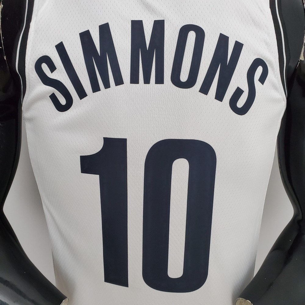 NBA 75th Anniversary Simmons #10 Nets Black Jersey - Kitsociety