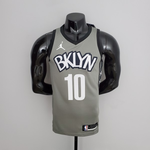 Nets Simmons #10 Flyer Grey NBA Jersey